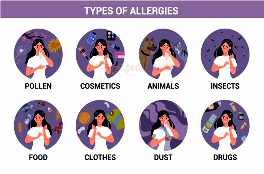 What are the different types of allergies